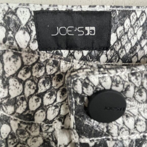 Joe's Jeans Scaled Python Size 29 Cigarette Leg Pants Brown White‎ Stretch - Picture 4 of 7